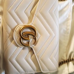 Gucci marmont matelasse mini GG chain wallet